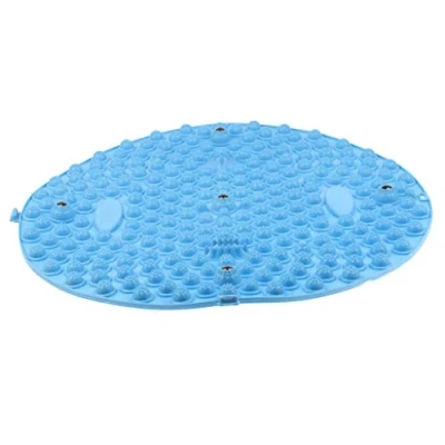 Image of Backbayia Acupressure Cushion Reflexology Acupuncture Massage Foldable Floor Mat (Blue)