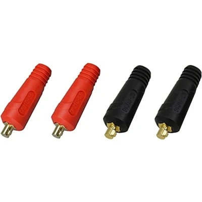 Image of RIVERWELD TIG Welding Cable Panel Connector Socket DKJ10 25 Dinse Style Quick Fitting 200Amp 4pcs