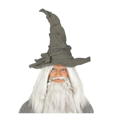 Image of FIESTAS GUIRCA Merlin gray magician hat in canvas