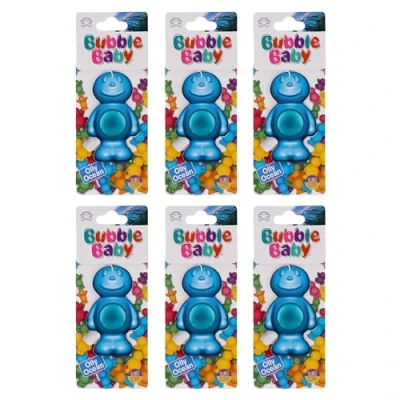 Image of BUBBLEBABY Ocean Spa Fragrance Carded Liquid Membrane Car Air Freshener And Odour Eliminator (Pack of 6)