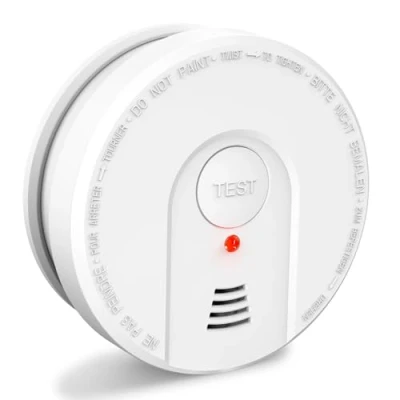 Image of fire alarms for home smoke Detectors with Enhanced 10 years Photoelectric Sensor,optical alarm 5 Year Battery Operated office 1pack