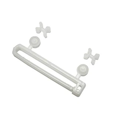Image of GARDINIA Loop Glider with X Shaped Gliders and Rollers, 10 Pack, Plastic, Length: 5.9 cm, White