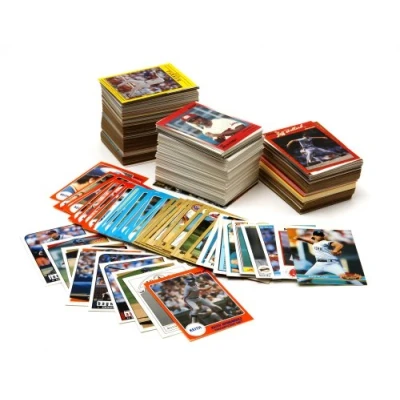 Image of Topps Baseball Card Collector Box With Over 500 Cards