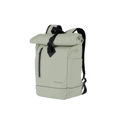 Image of Travelite Unisex Basics Roll Up Backpack Casual (Pack of 1), ivory, standard size,