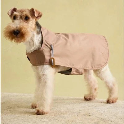 Image of Rosewood Joules Burra Brown Raincoat for Dogs, Medium, Washable, Lightweight, Rain/Water Resistant Dog Coat Medium Dogs