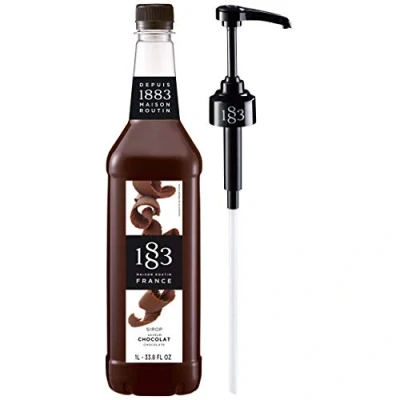Image of Routin 1883 Premium Chocolate Syrup (Plastic Bottle) 1L + Pump