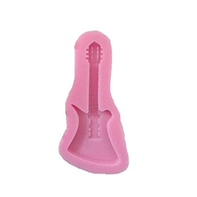 Image of LC Guitar X1059 Fondant Mold Silicone Sugar Resin mould Craft Molds DIY Cake Decoratin