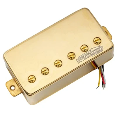 Image of Wilkinson Vintage Alnico 5 PAF Style Bridge Humbucker Pickup for Epiphone USA Les Paul SG Electric Guitar, Gold