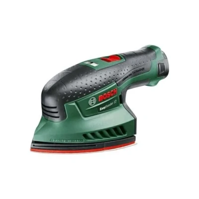 Image of Bosch Battery Operated Multi Sander with Charger Adapter for Dust Extraction, 3 Sanding Sheets and 104 cm² Surface, 0603976909