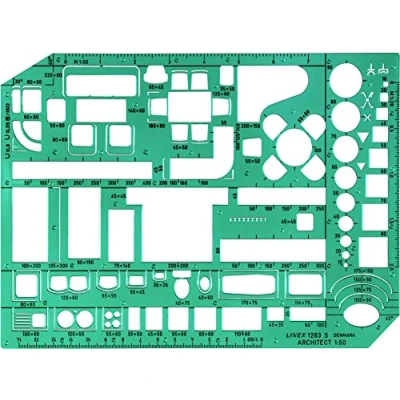 Image of Linex Interior Design Stencil, Furniture Template for Home Design, Green, 100413078