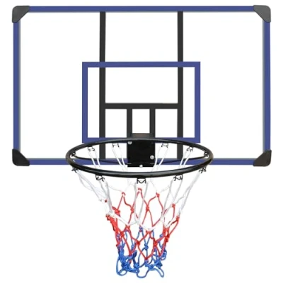 Image of FUNJEPE Wall Mounted Basketball Hoop, 45 &quot;x 29&quot; shatterproof Backboard, Folding Durable Hoop and All Weather net for Indoor Outdoor use