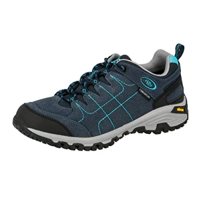 Image of Brütting Women&#039;s Mount Shasta Low Rise Hiking Shoes, Blue (Navy/Turquoise), 7.5 UK