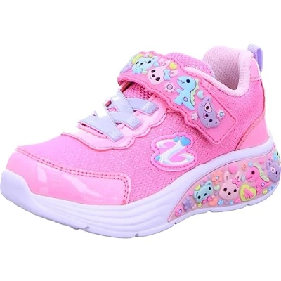 Image of Skechers LIL Dreamers Trainers for kids, Size: 4K, Pink/multicoloured Textile/synthetics
