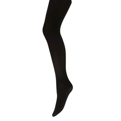 Image of Pretty Legs 80 Denier Black Opaque Tights with Lycra (2 Pair Pack) (S/M (34&quot; 44&quot; Hip))