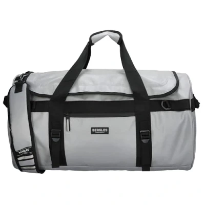 Image of Beagles Original Waterproof Travel Bag with Shoulder Strap and Convertable Rucksack (Light Grey)