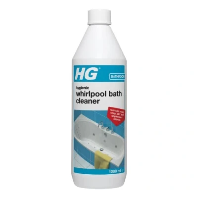 Image of HG Hygienic Whirlpool Bath Cleaner, Naturally Formulated Jetted Spa &amp; Hot Tub Effective Hottub Removes Scale Grease, Soap, Oil Odours 1L