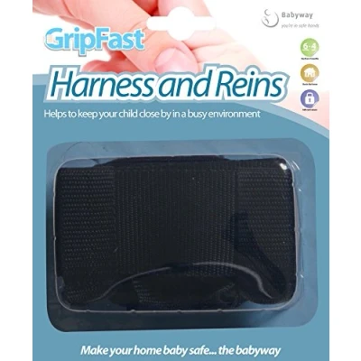 Image of GripFast Harness and Reins, Black