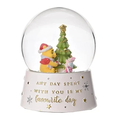 Image of Widdle Gifts Christmas Disney Snow Globe Winnie the Pooh Favourite Day 4589, Red, One Size (XM9680)