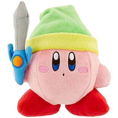 Image of Three British trade Japan stuffed Toys Kirby of ALL STAR COLLECTION Sword height 10cm KP09 *AF27*