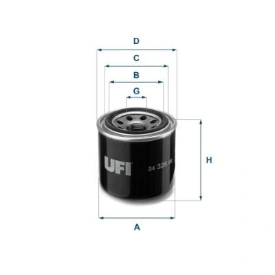 Image of 1522143080, 1522143081, 7000043081 Fuel Filter UFI 24.326.00 Insert