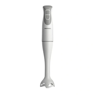 Image of Daewoo Essentials Handheld Blender, 350W, Detachable Blending Rod For Easy Cleaning, 2 Speeds, Diamond Cut Stainless Steel Blades, Stick Compact Design, White