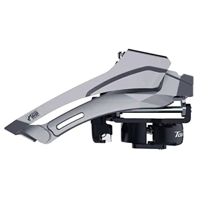 Image of FD TY606 Tourney front mech, double, top swing, dual pull, 63 68, for 46T, Black