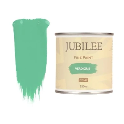 Image of Guild Lane Jubilee Fine Paint Verdigris Furniture, Metal, Fabric, Glass &amp; More Indoor Outdoors Water Based Acrylic 250ml