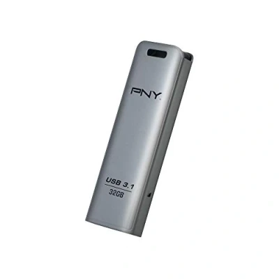 Image of PNY Elite Steel USB 3.1 Flash Drive read speed up to 80MB/s 32GB
