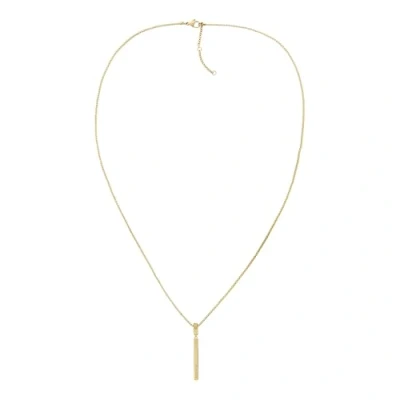 Image of Tommy Hilfiger Linear Necklace goldcoloured, Women&#039;s, Size: One Size, Gold coloured