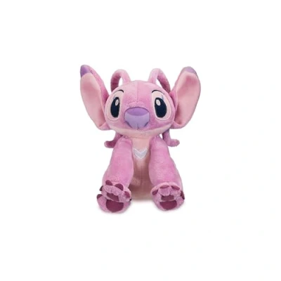 Image of Disney Store Official Angel Mini Bean Bag, Lilo &amp; Stich, 17cm/6.7, Cuddly Plush Character Figure with Felt Claws, Suitable for Ages 0+