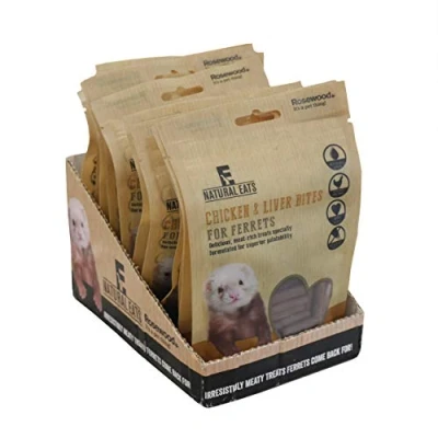 Image of Rosewood Natural Eats Chicken and Liver Ferret Bites, 50g, 1 pack of Treats