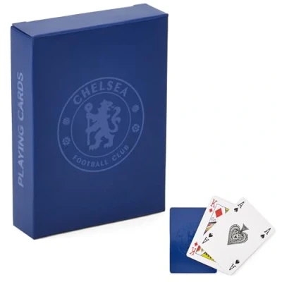 Image of The Gift Scholars Officially Licensed Chelsea FC Playing Cards Standard 52 Card Deck Game for Blues Fans of All Ages