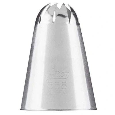 Image of Ateco Stainless Steel Cake Decorating Special Swirl Pastry Tube, Silver, Small