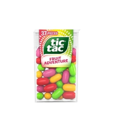 Image of Tic Tac Fruit Adventure Sweets, for Little Moments of Refreshment in a Convenient Pack, Bulk Pack 24 x 18g