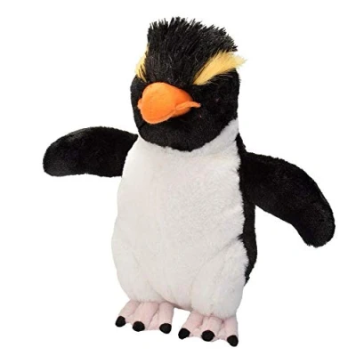 Image of Wild Republic Rockhopper Penguin Plush Soft Toy, Cuddlekins Cuddly Toys, Gifts for Kids, Black/White, 30 cm