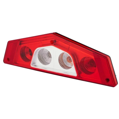 Image of CaralunaX Combination Rearlight HELLA 2VP 012 570 121 Right Crystal clear, red black with bulbs