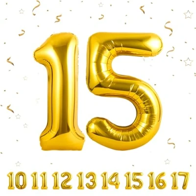 Image of Number Balloons 13,Gold 13 for Birhtday Party Decoration,40 Inch Giant Helium Foil Women Men 13th Birthday Decor Anniversary Decorations Supplies