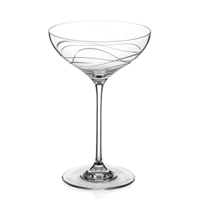 Image of Dartington Crystal Twilight Cocktail Saucer Pair