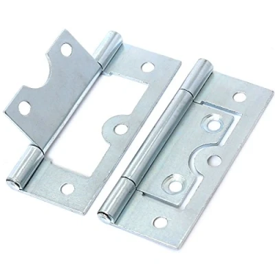 Image of 2X Large 60mm Silver Flush Cabinet Hinges
