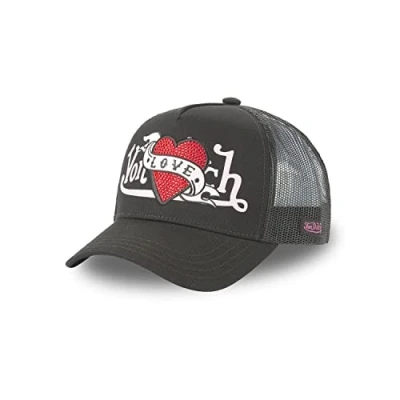 Image of Von Dutch Men&#039;s &amp; Women&#039;s Cap, Adjustable Trucker Black, One Size