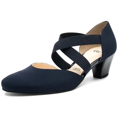 Image of ara Toulouse 1233439, Women’s Ankle Strap Heels, Blue (Blau 62), 6 UK (39 EU)