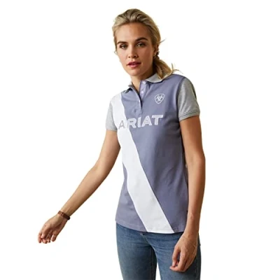 Image of ARIAT Women&#039;s Taryn Polo Shirt, Dusky Granite, XL