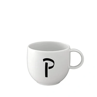 Image of like. by Villeroy &amp; Boch Letters Mug P, 380ml, Premium Porcelain, White