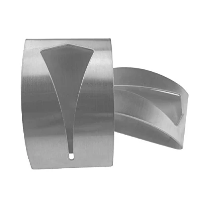 Image of Yesmin 2Pcs Self Adhesive Towel Holders Brushed Stainless Steel Hand Hook Rack Hangers Rustproof