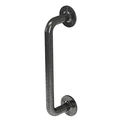 Image of Rothley Grab Rail Mobility Disability Aid Pewter Handle Bathroom Outdoor 305x25mm