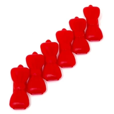 Image of Camtiac dog hair clip, mini, pack of 6, red 8