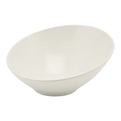 Image of Genware NEV MELSLB 30 Slanted Buffet Bowl, cm x 29 13 cm, White Melamine