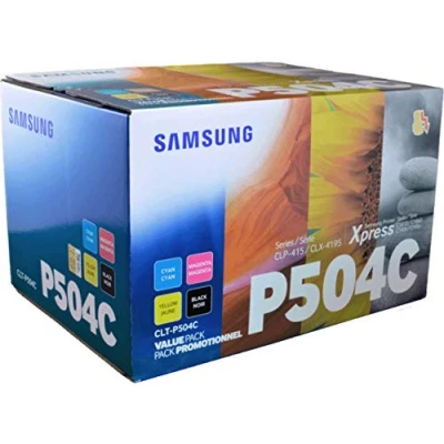 Image of HP CLT P504C Original Laser Toner High Yield CMYK 4 pack SU400A