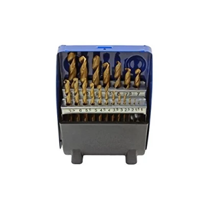 Image of US PRO 19pc HSS Titanium Coated Metric Drill Bit Set 1 10mm 2410