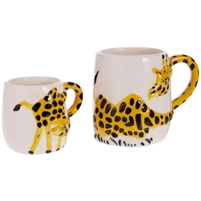 Image of Price &amp; Kensington Giraffe Mugs Set Of 2